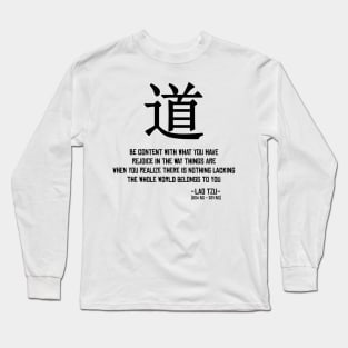 Taoistic wisdom Long Sleeve T-Shirt